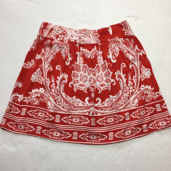 Angie Dresses & Skirts - Angie Red & White Bandana Print Skirt - Sz M